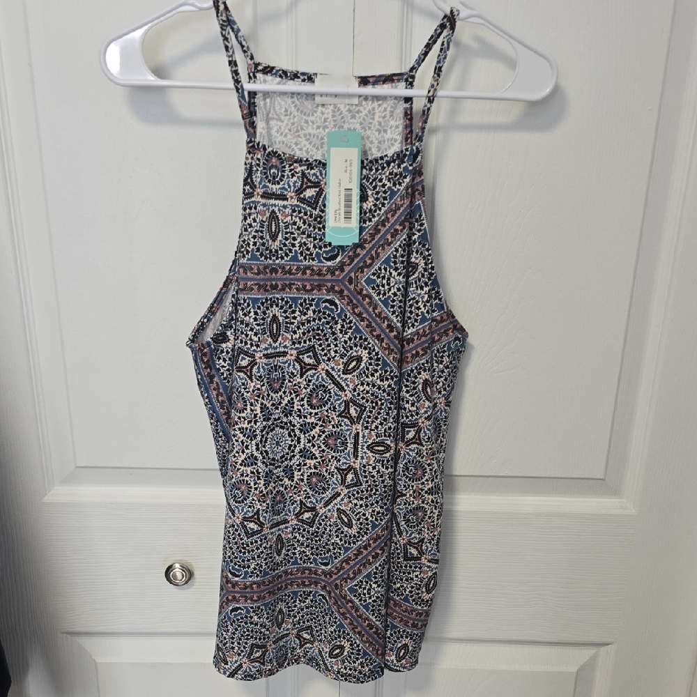 Geometric Print Tank Top